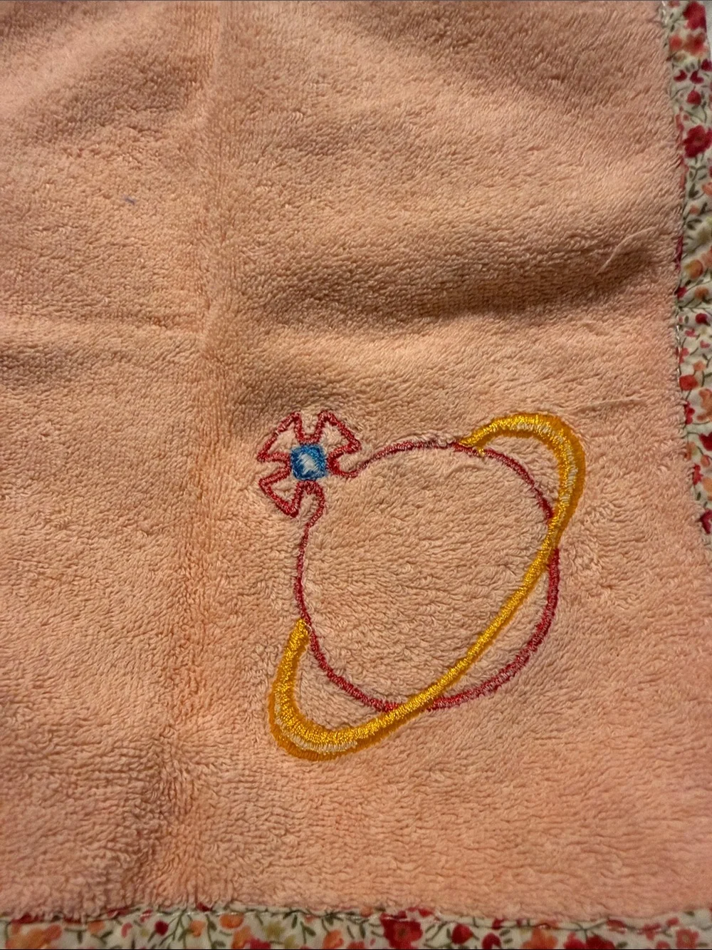 Vivienne Westwood Multi-Color Heart Print face towel
